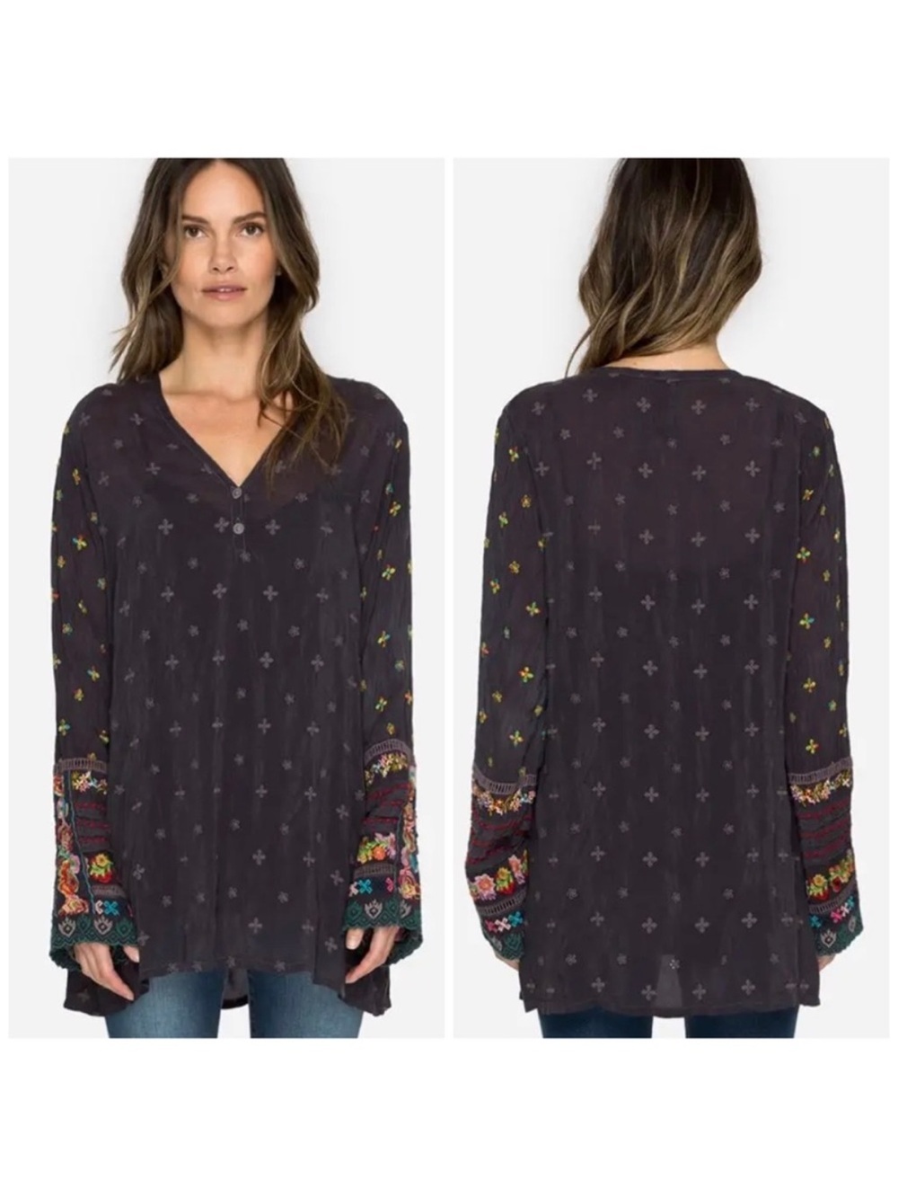 Johnny Was Simple All Over Tunic Size MP Medium PETITE